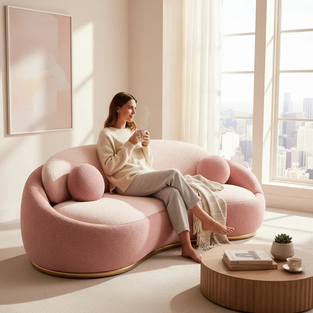 Home Atelier Xenis Scratch Resistant Curve Sofa (Copy 2)