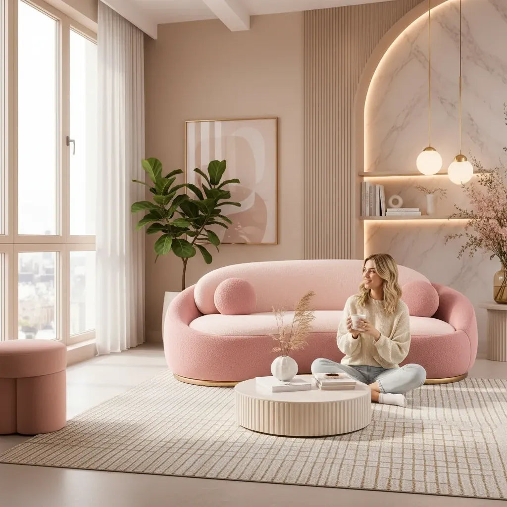 Home Atelier Xenis Scratch Resistant Curve Sofa (Copy 2)