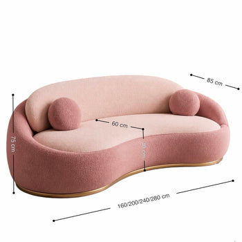 Home Atelier Xenis Scratch Resistant Curve Sofa (Copy 2)