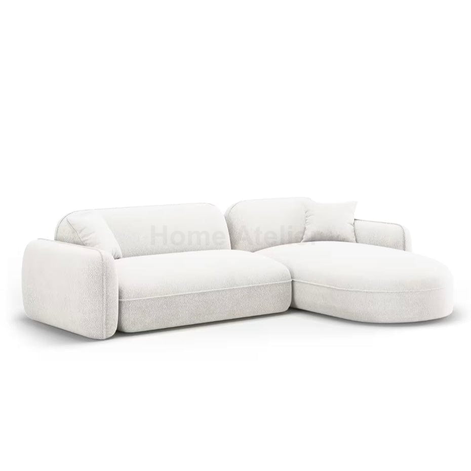 Home Atelier Yuri Scratch Resistant Sectional Curve Chaise Sofa