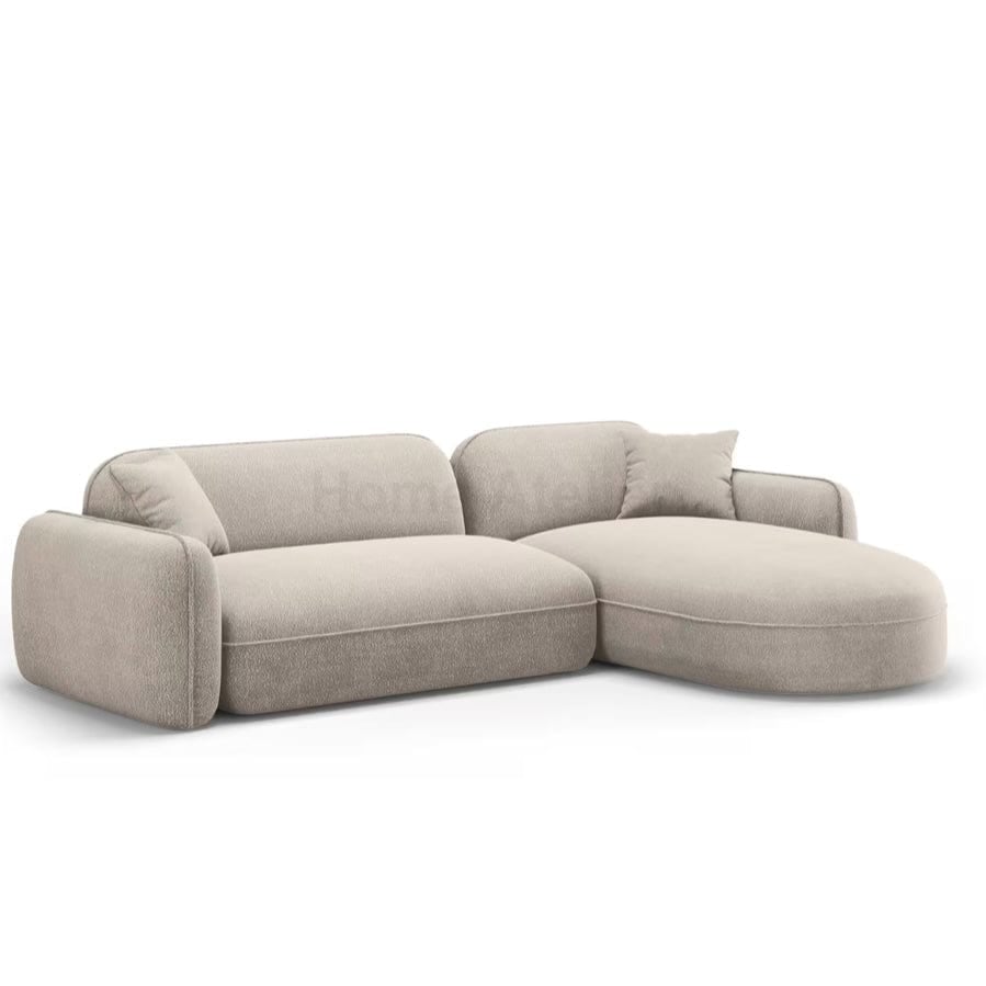 Home Atelier Yuri Scratch Resistant Sectional Curve Chaise Sofa