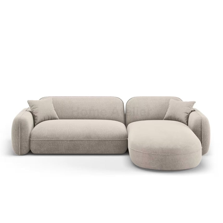 Home Atelier Yuri Scratch Resistant Sectional Curve Chaise Sofa