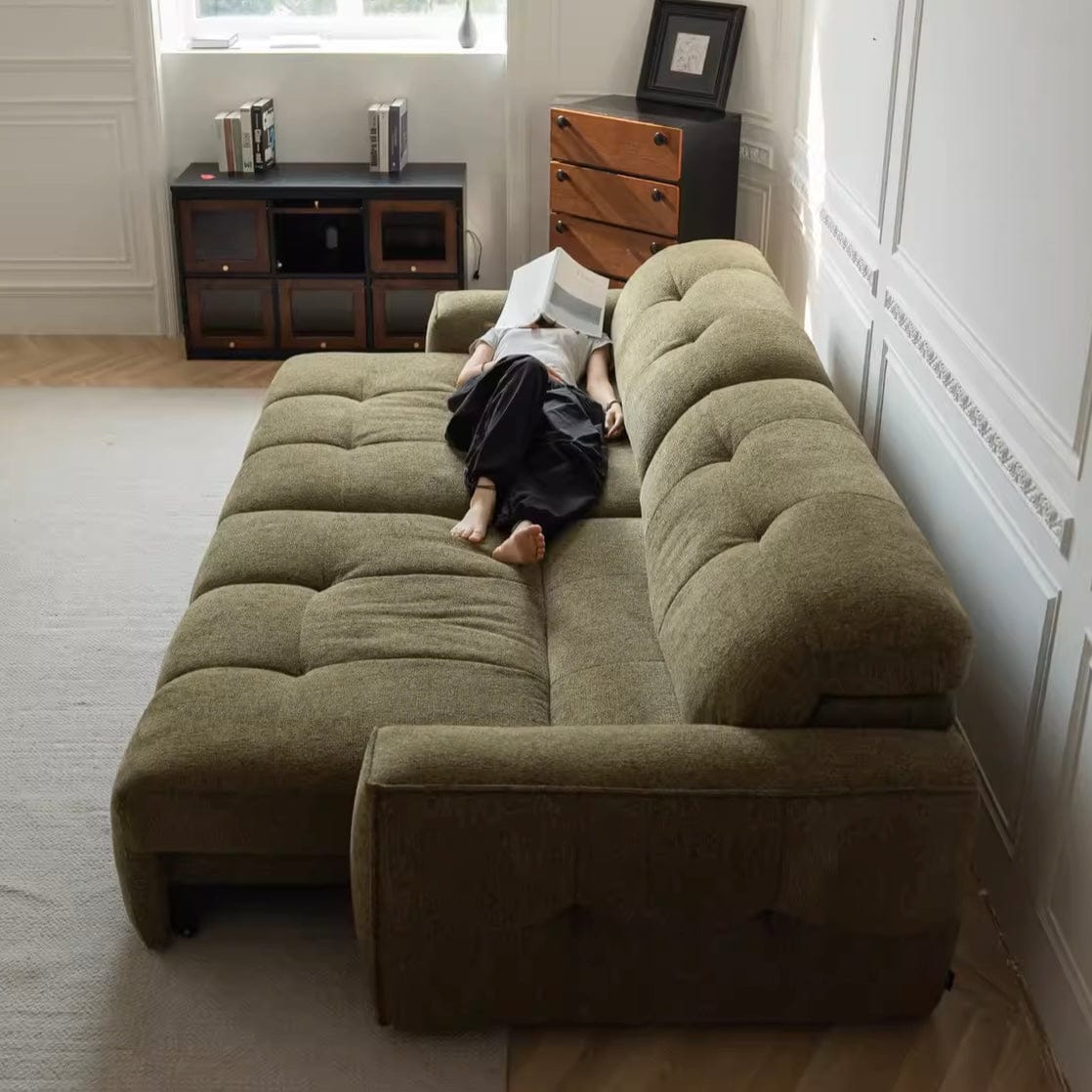 Home Atelier Zaika Scratch Resistant Electric Extendable Sofa Bed