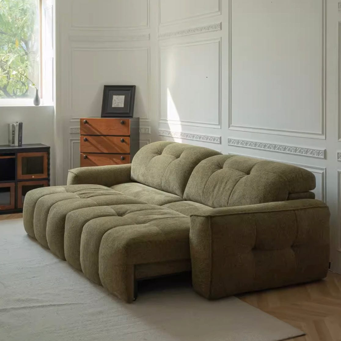 Home Atelier Zaika Scratch Resistant Electric Extendable Sofa Bed