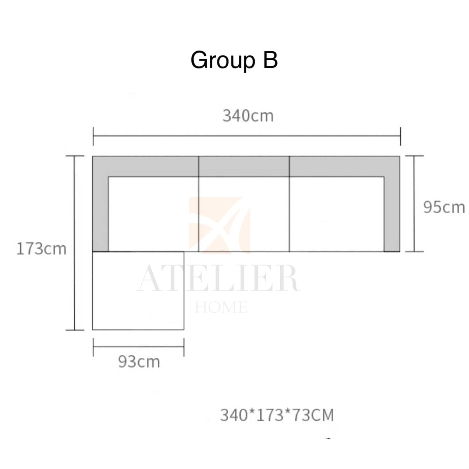 Home Atelier Zegna Sectional Sofa