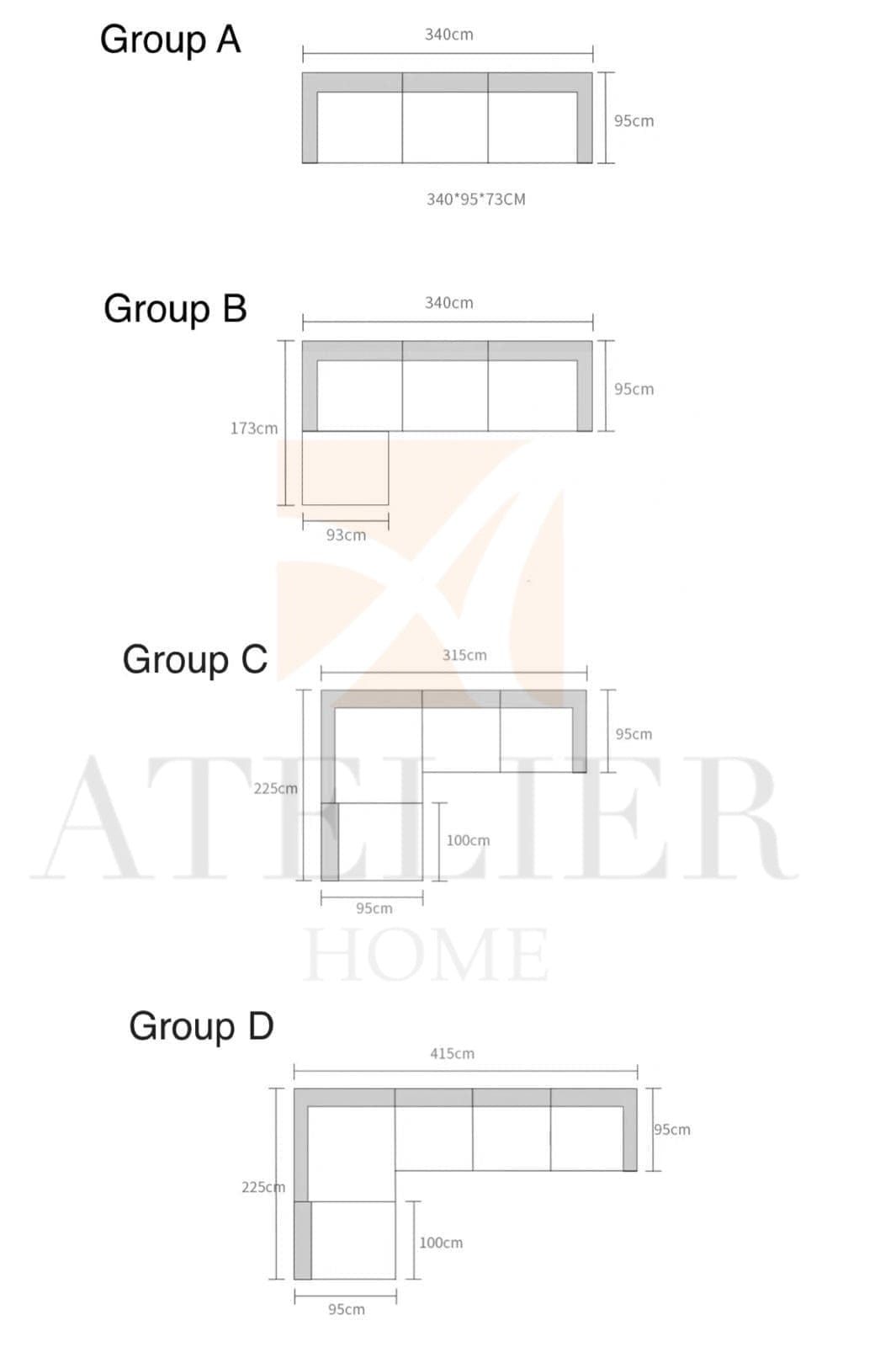 Home Atelier Zegna Sectional Sofa