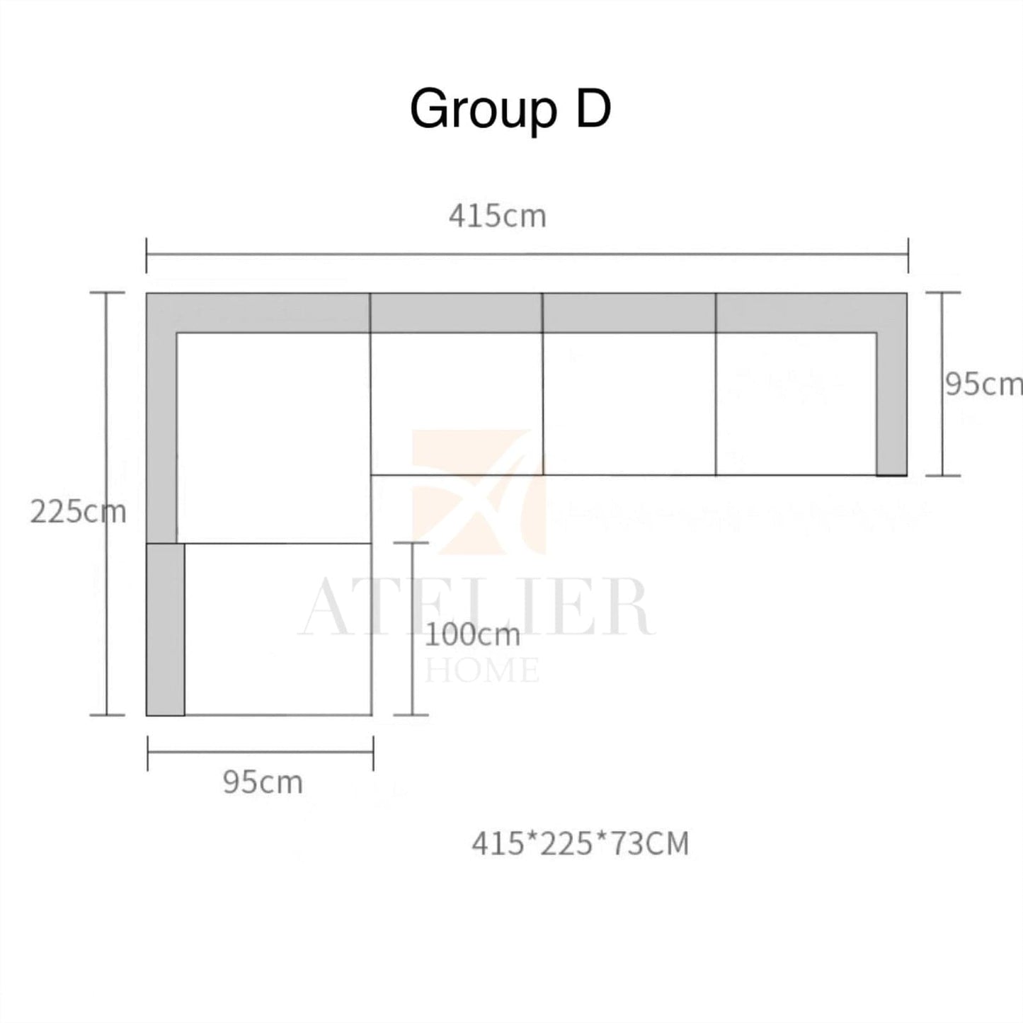 Home Atelier Zegna Sectional Sofa