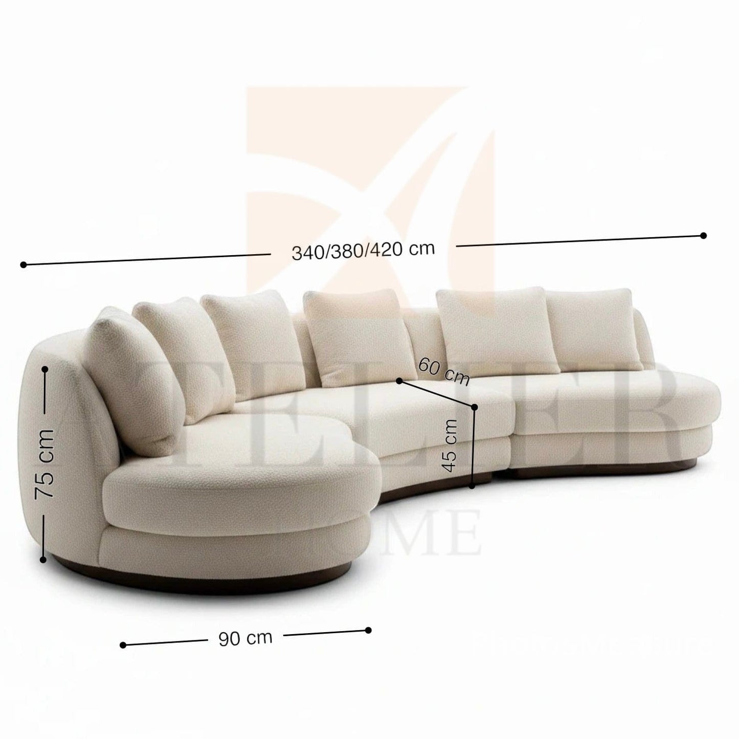 homeworkz Alto Curve Sofa