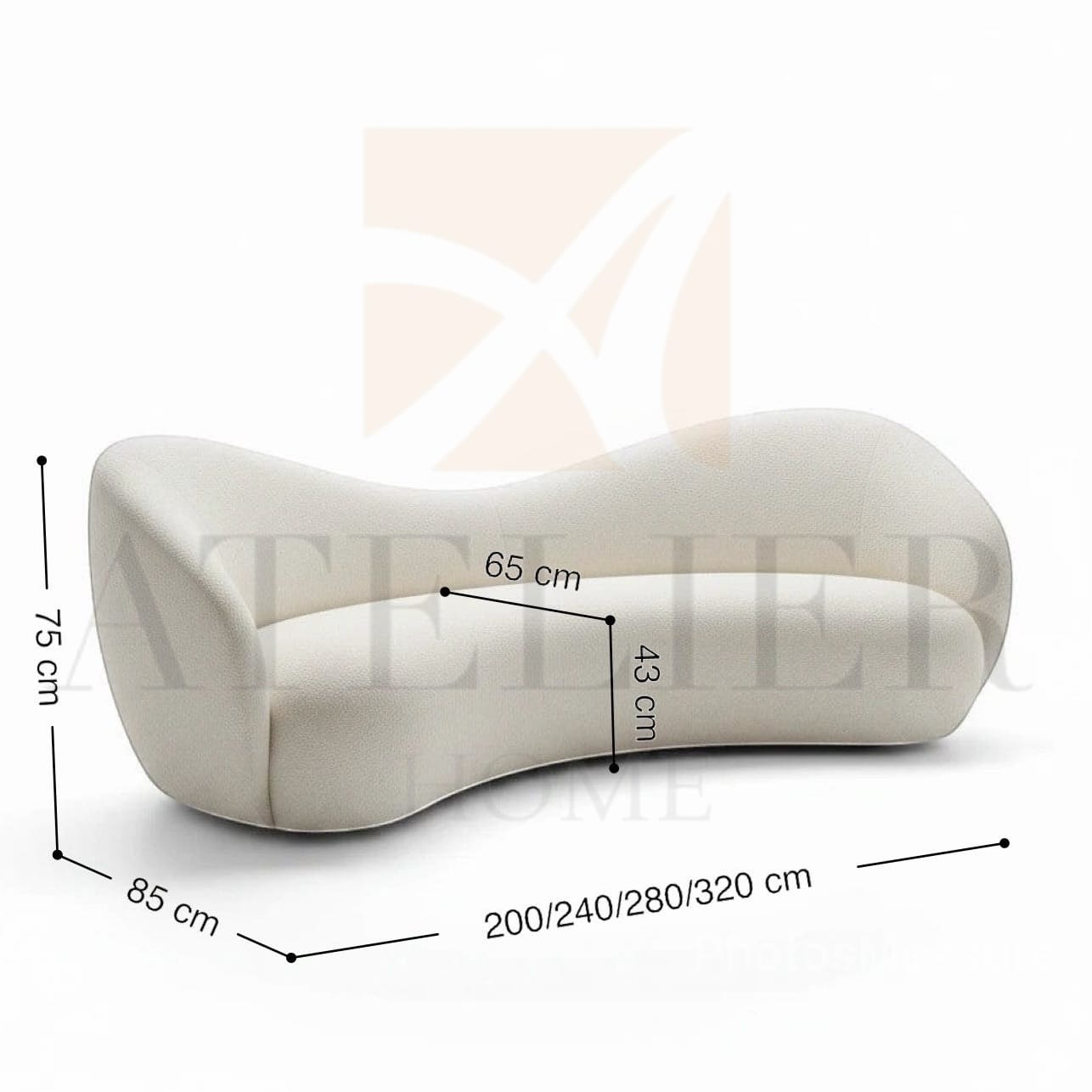 homeworkz Bellismo Curve Sofa