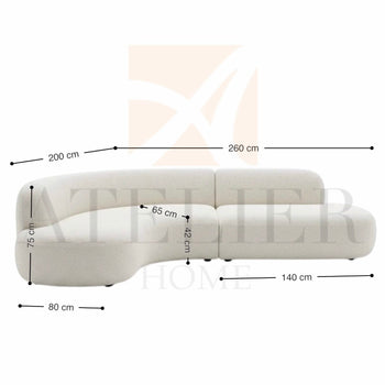homeworkz Greta Curve Sofa