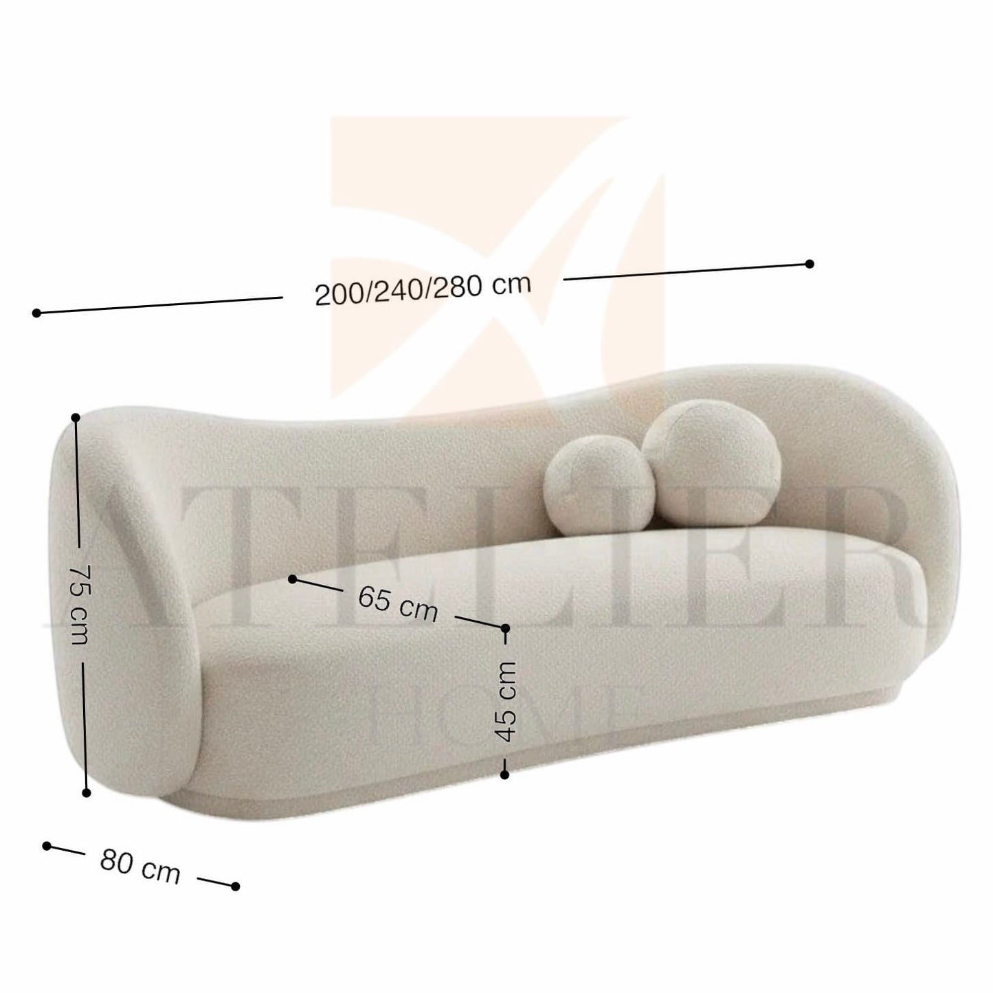 homeworkz Holten Curve Sofa