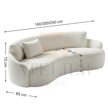 homeworkz Lacoste Performance Boucle Curve Sofa
