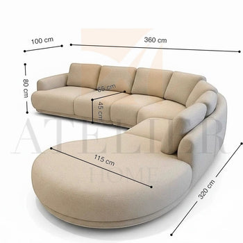 homeworkz Reymus Curve Sofa