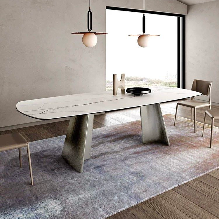 OLIVETTE Modern Sintered Stone Dining Table