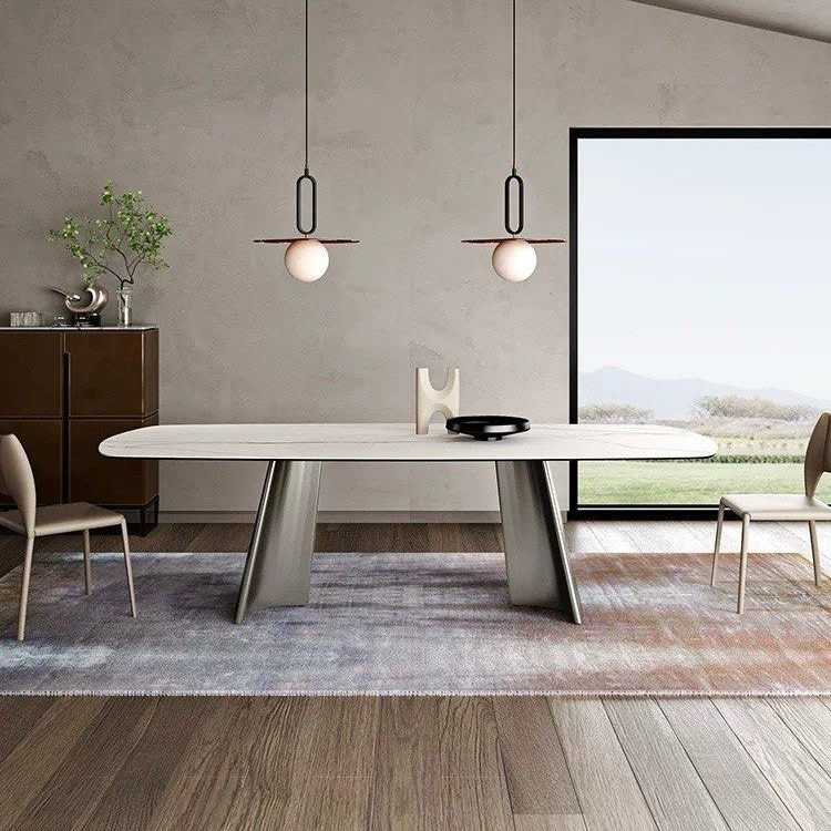 OLIVETTE Modern Sintered Stone Dining Table