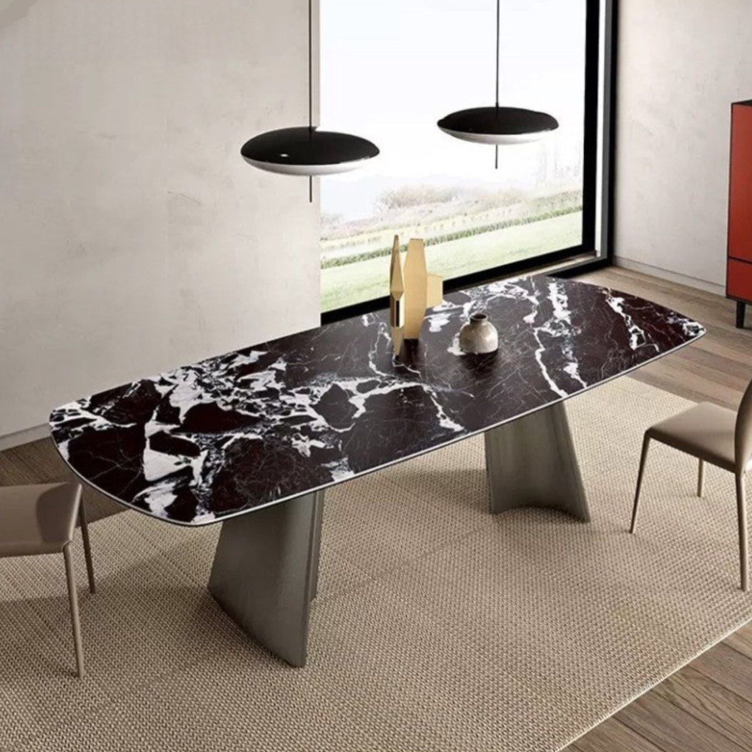OLIVETTE Modern Sintered Stone Dining Table