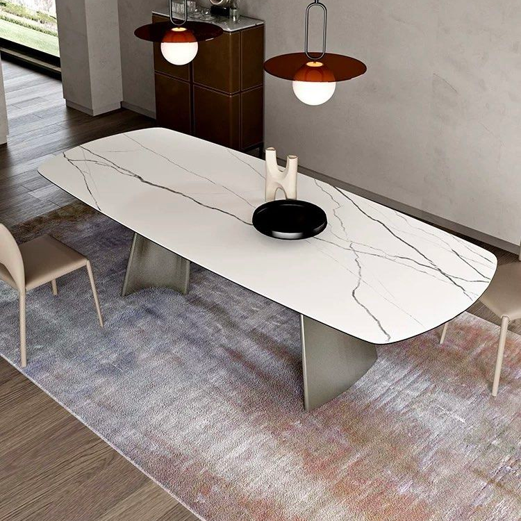 OLIVETTE Modern Sintered Stone Dining Table