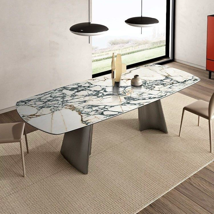 OLIVETTE Modern Sintered Stone Dining Table